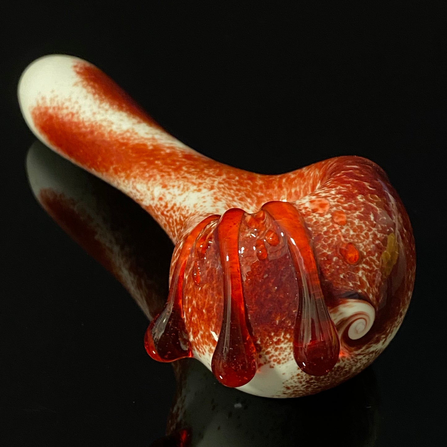 Dexter Blood Spatter / Splatter Glass Pipe Bowl Hand Pipe