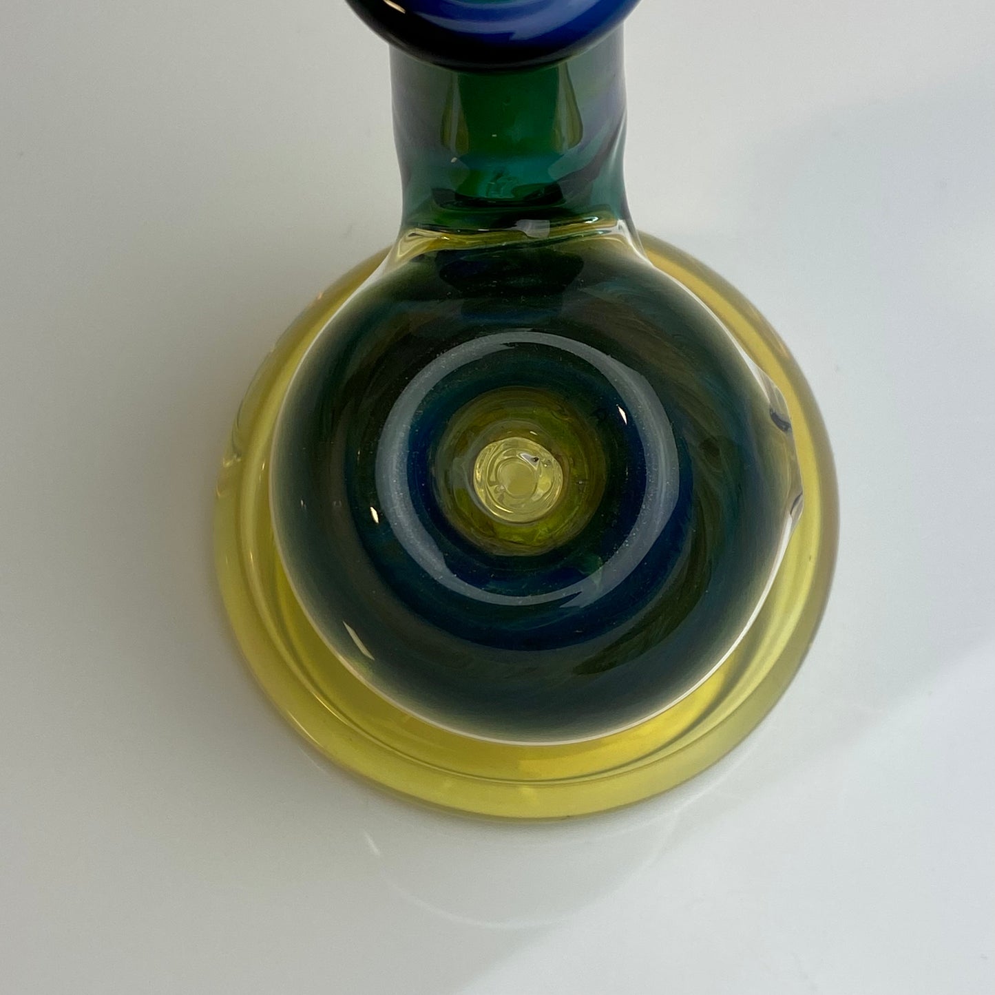 Yellow Fumed Glass Bubbler