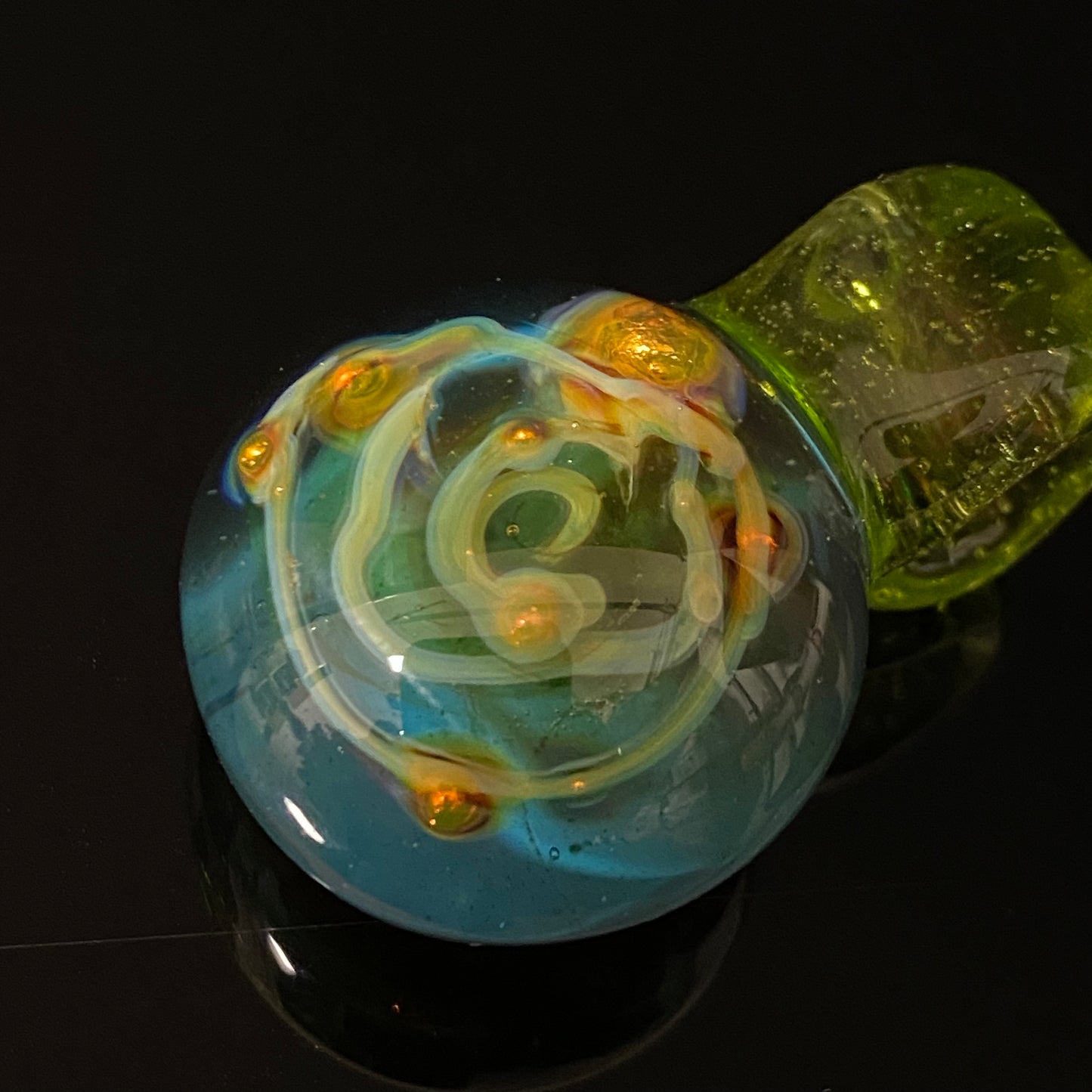 Galaxy Space Hand Made Glass Fume Pendant Necklace Made here in the Pacific Northwest