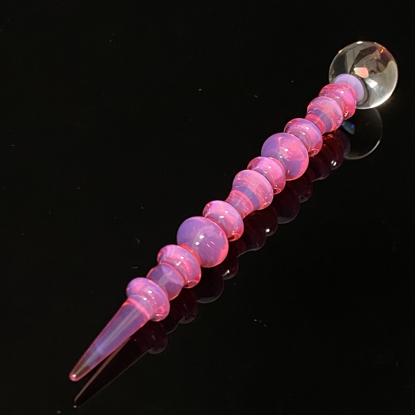 Karmaline Dabber with an Opal Art Glass Perfume Dauber