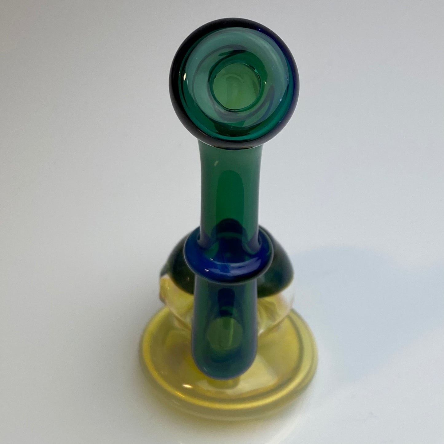 Yellow Fumed Glass Bubbler