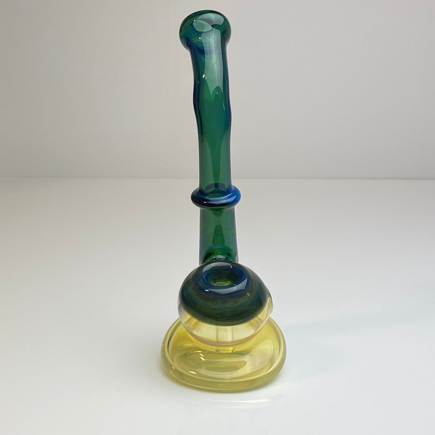 Yellow Fumed Glass Bubbler