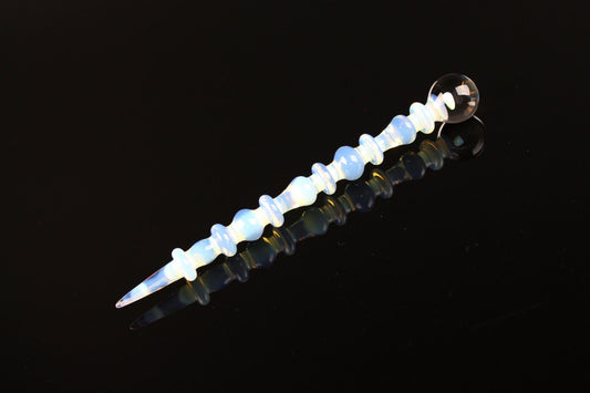 Opaline with an Opal Art Glass Perfume Dabber