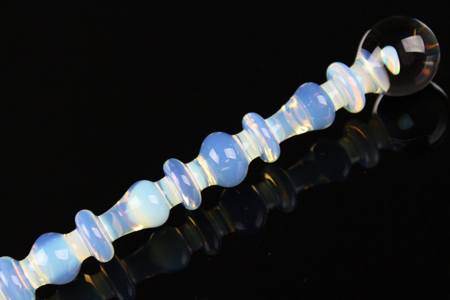 Opaline with an Opal Art Glass Perfume Dabber