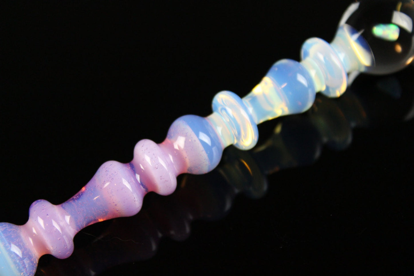 Opaline & Pink Slyme with an Opal Art Glass Perfume Dauber