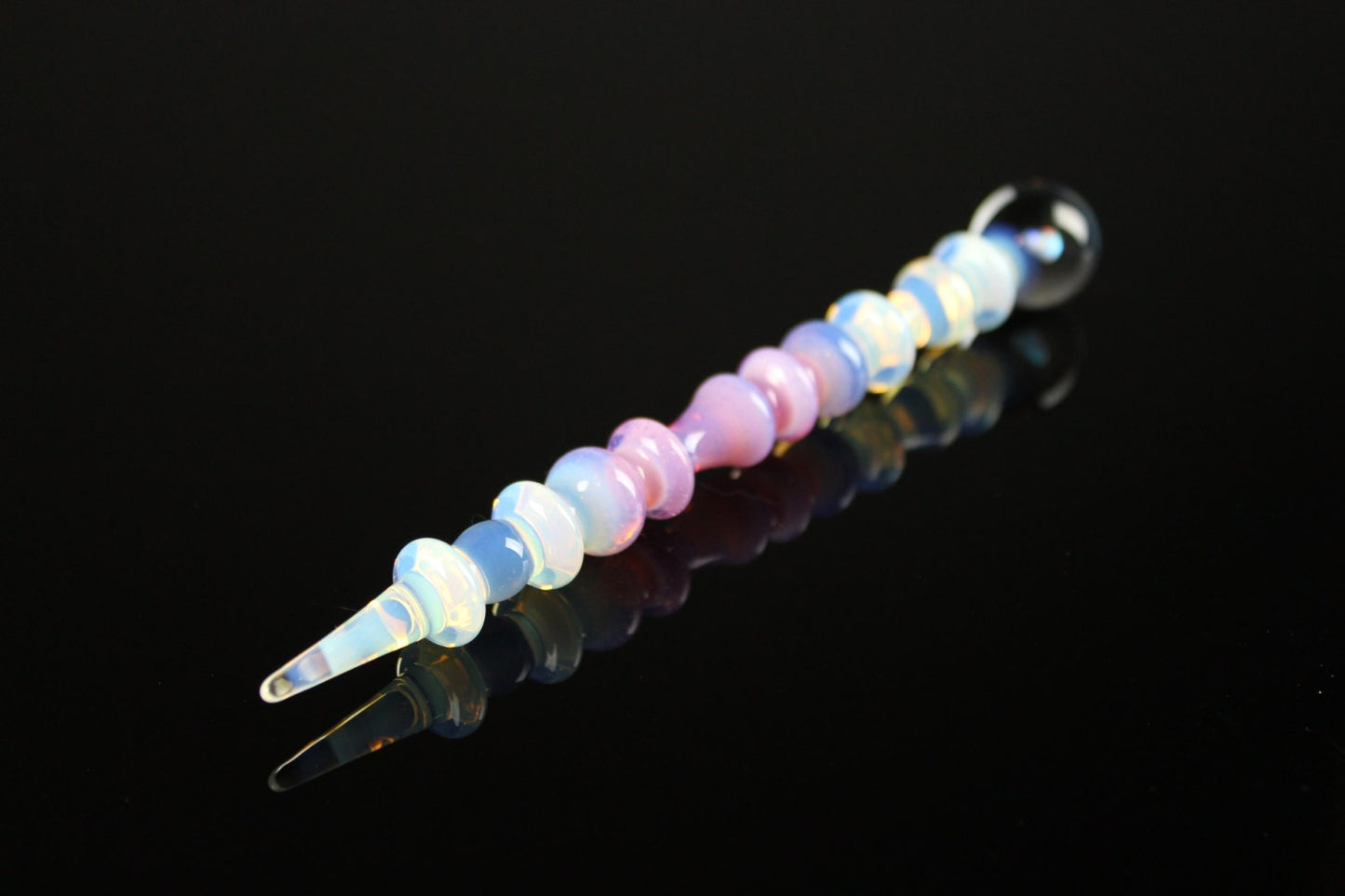 Opaline & Pink Slyme with an Opal Art Glass Perfume Dauber