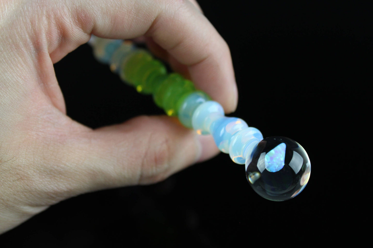 Opaline & Slyme with an Opal Art Glass Perfume Dauber