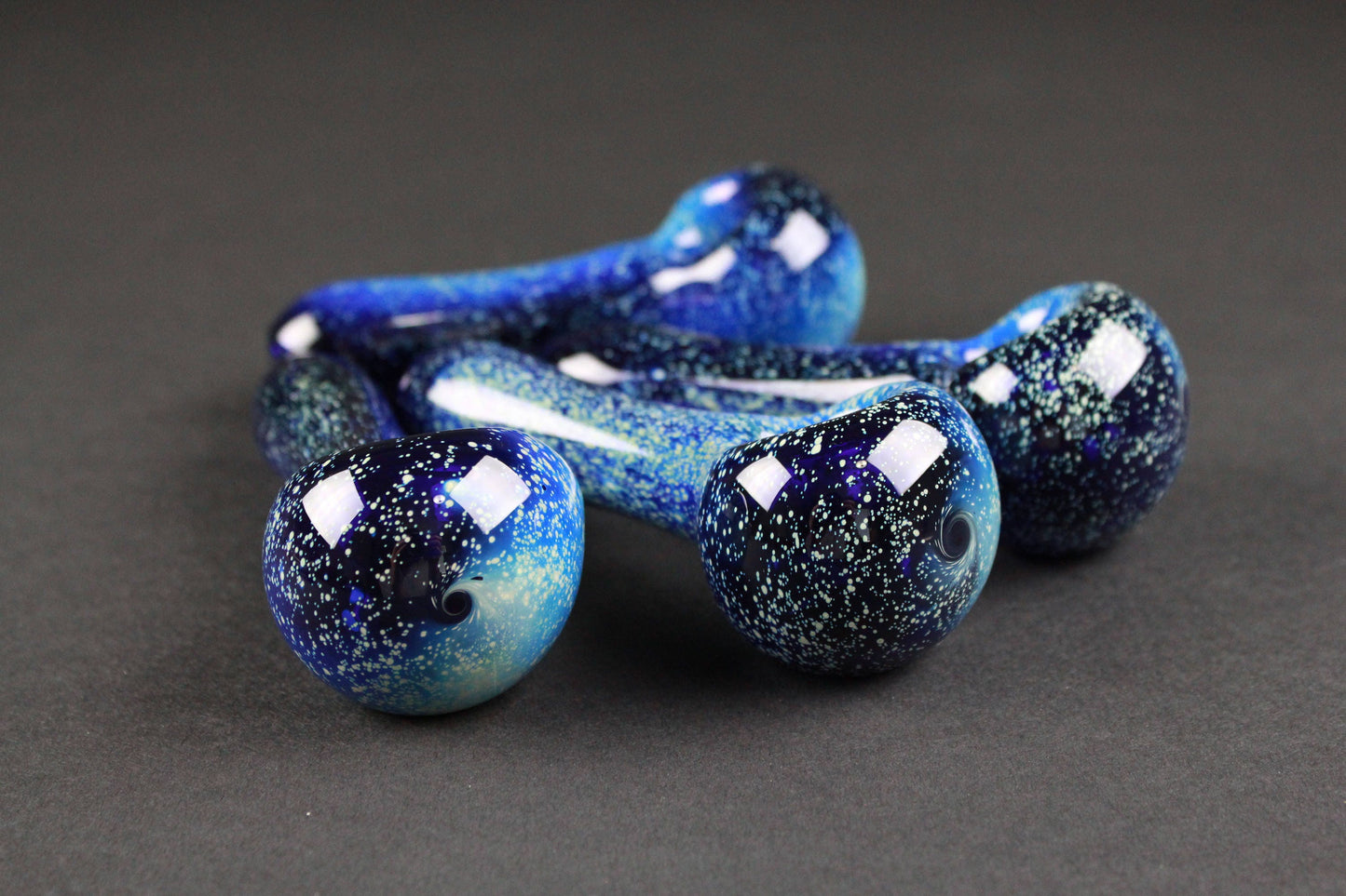 Pipes Cobalt and Neon Lace Glass Pipe For Smoking Weed