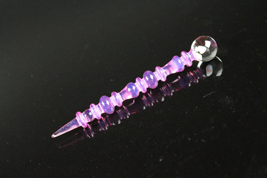 Voodoo Color Changing Fuchsia To Purple/Blue Opal Art Glass Perfume Dauber -RARE/LIMITED Color-