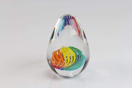 Dichro Glass Paperweight Hand Made