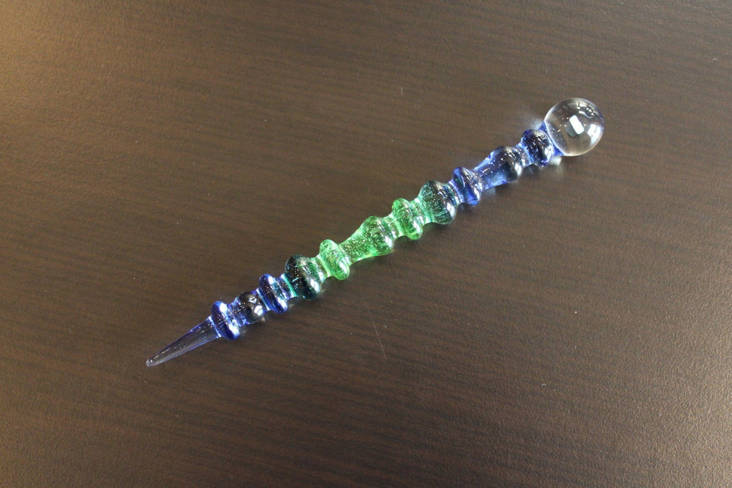 Blue Dream & Kryptonite Opal Art Glass Perfume Dabber