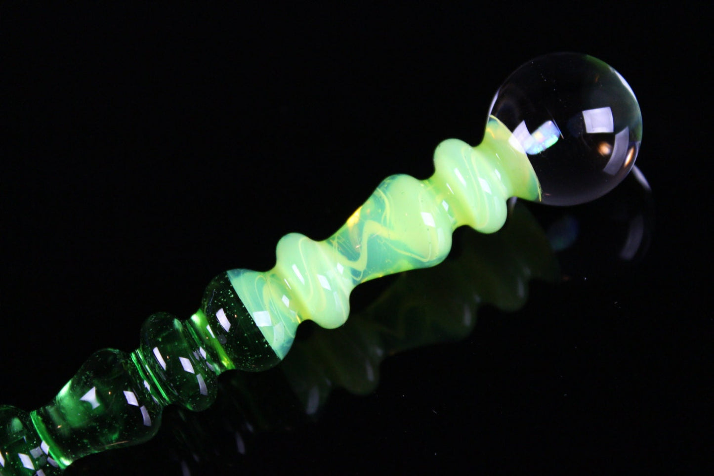 Opal - Slyme & Kryptonite  Art Glass Perfume Dauber