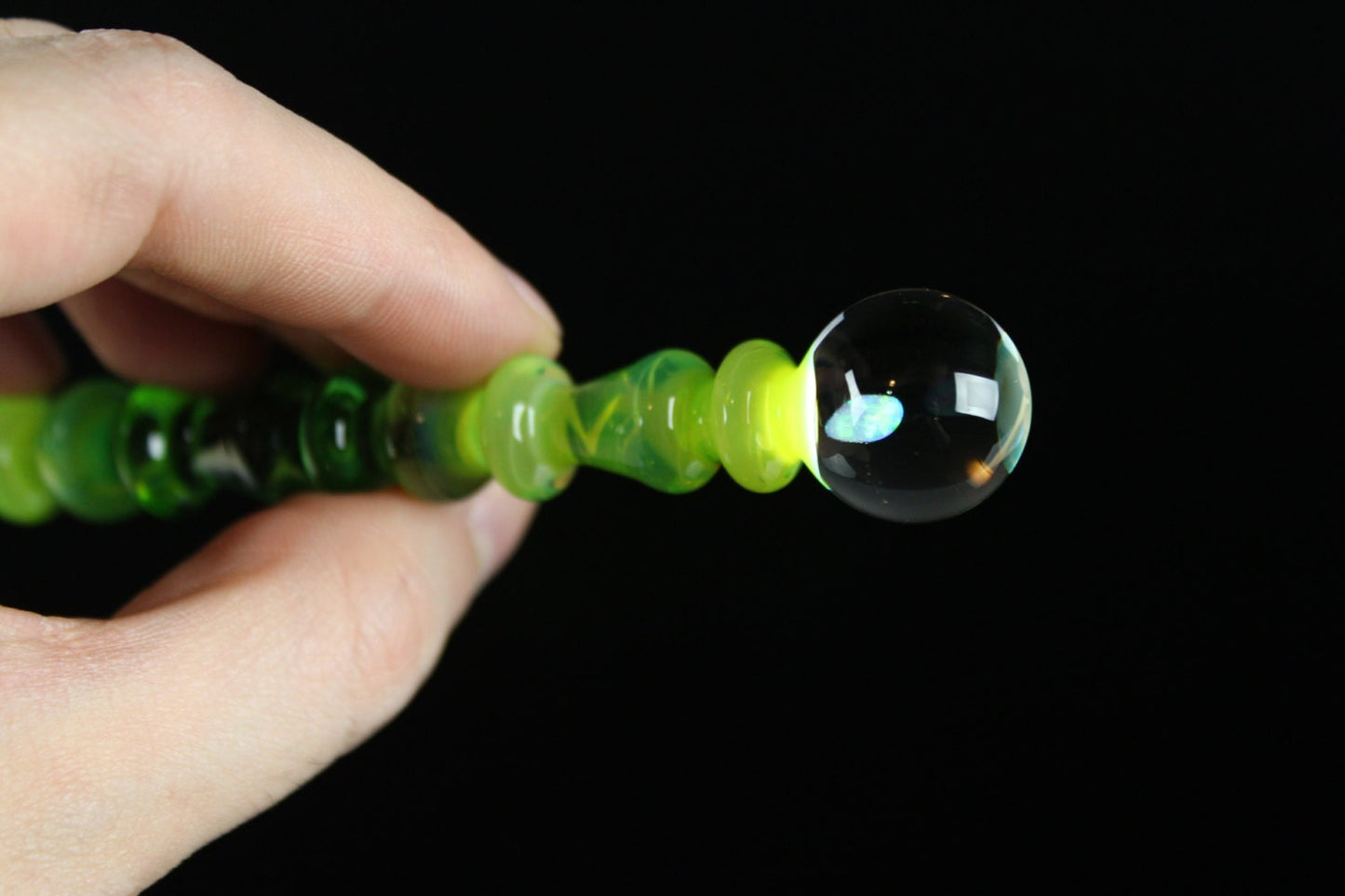 Opal - Slyme & Kryptonite  Art Glass Perfume Dauber