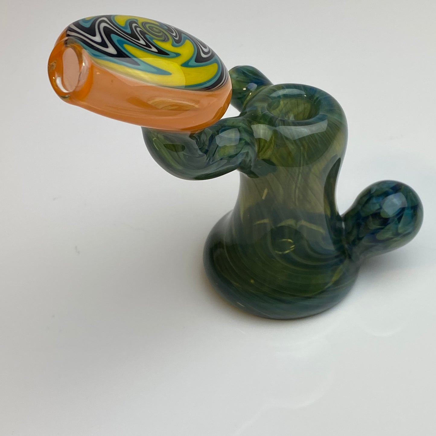 Yellow Fumed Switchback Bubbler