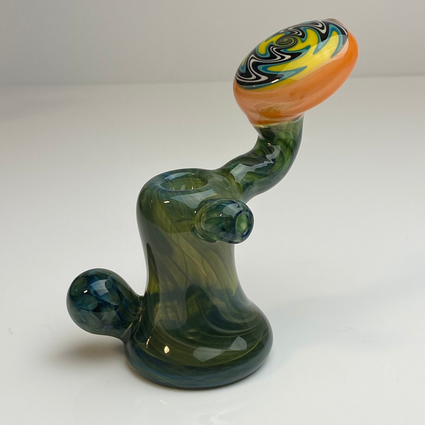 Yellow Fumed Switchback Bubbler