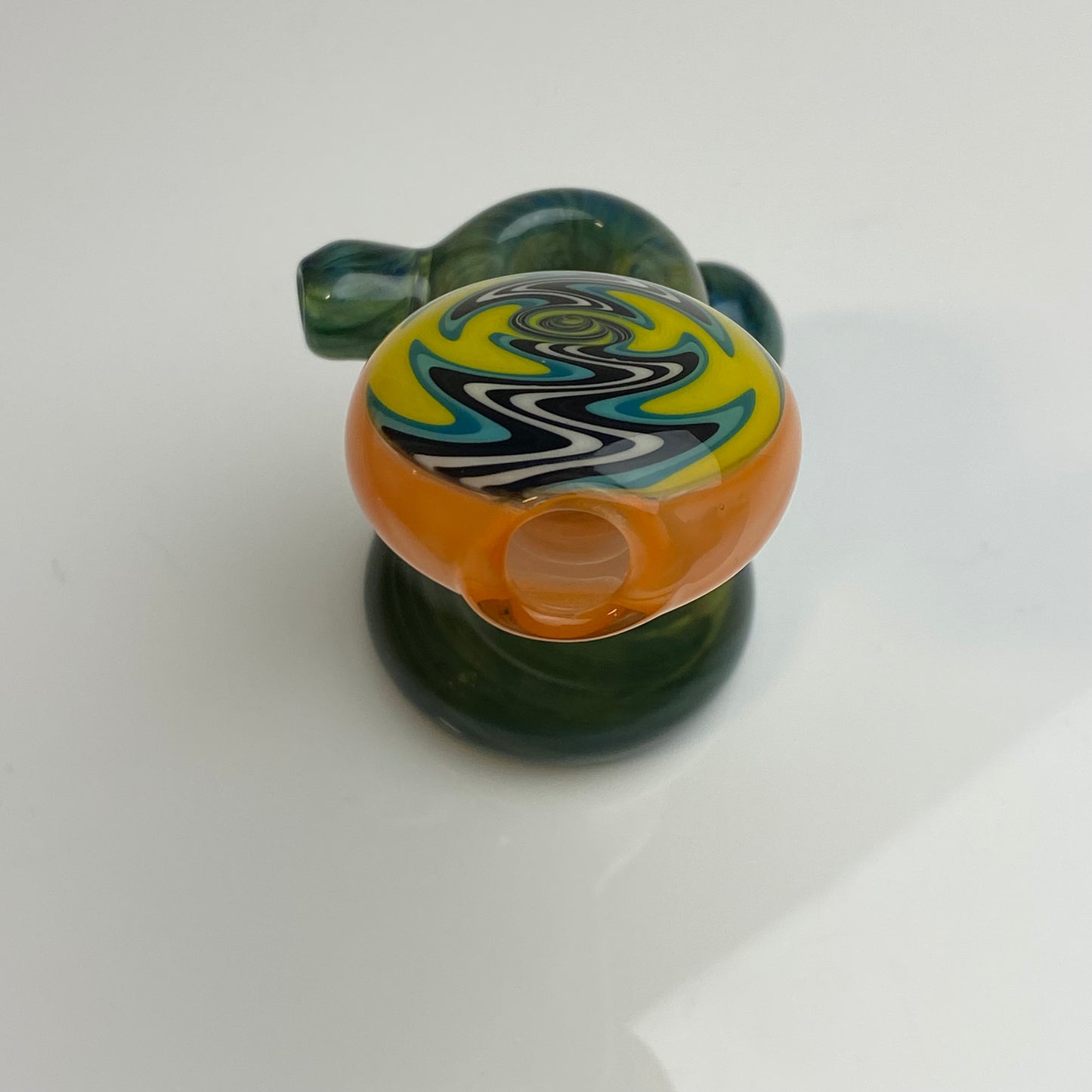 Yellow Fumed Switchback Bubbler