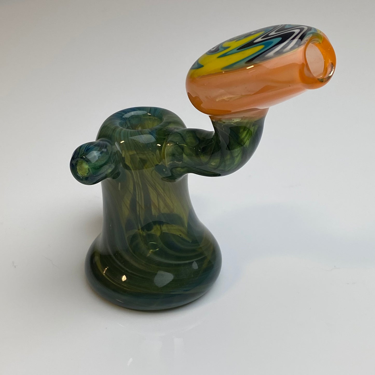 Yellow Fumed Switchback Bubbler