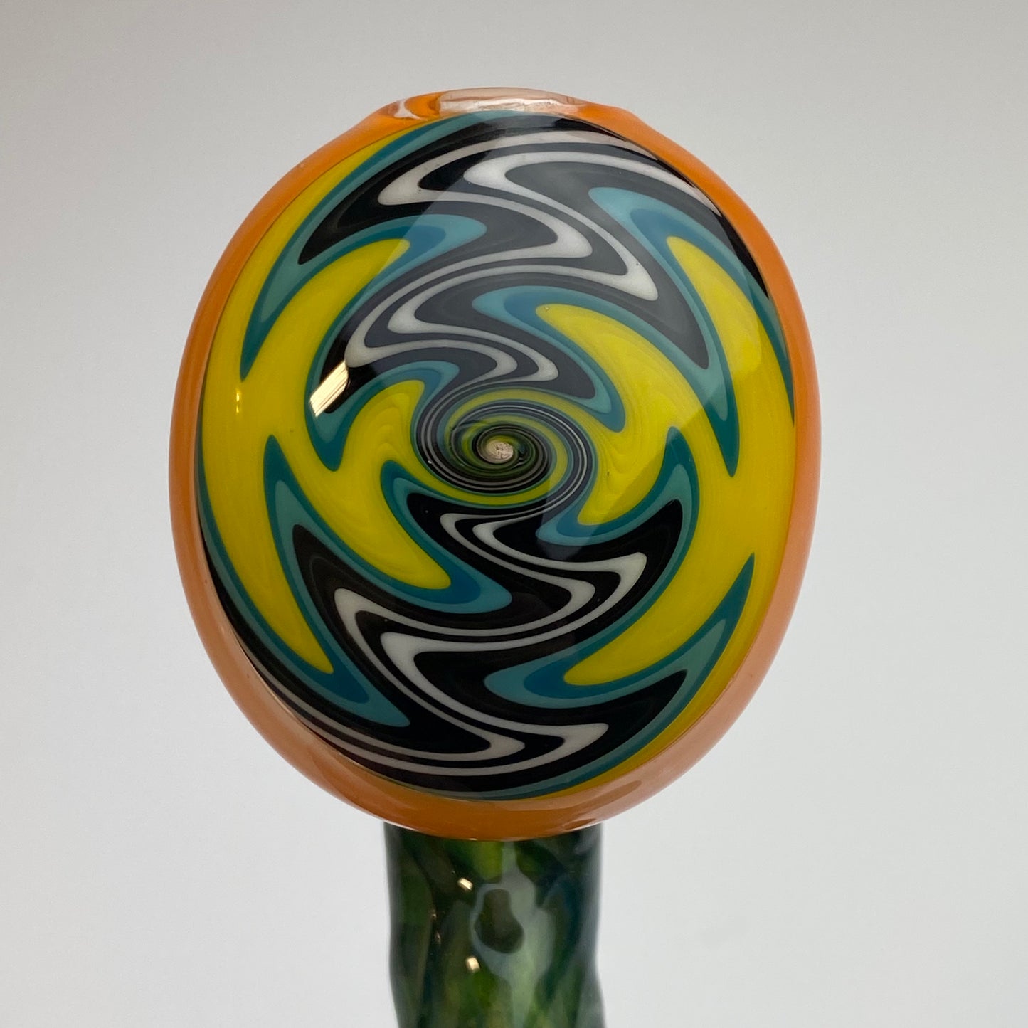 Yellow Fumed Switchback Bubbler