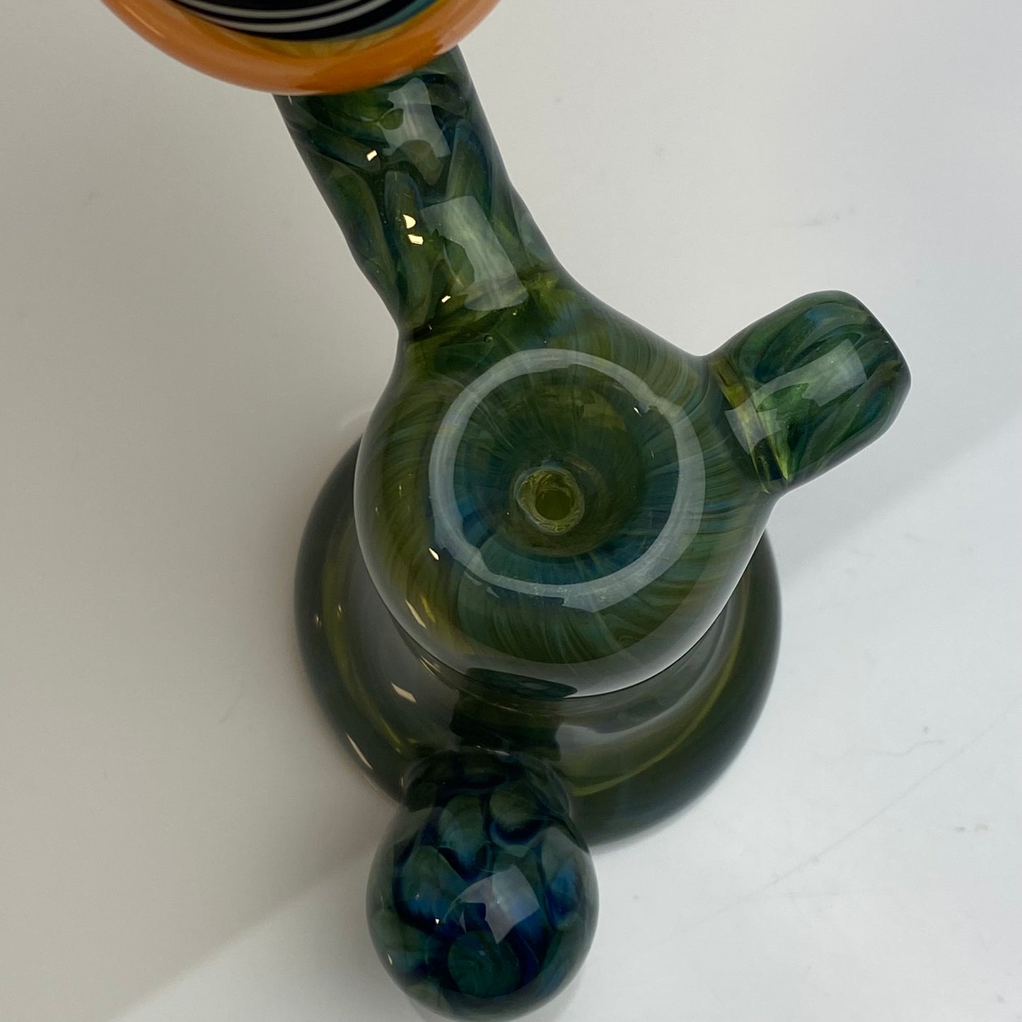 Yellow Fumed Switchback Bubbler