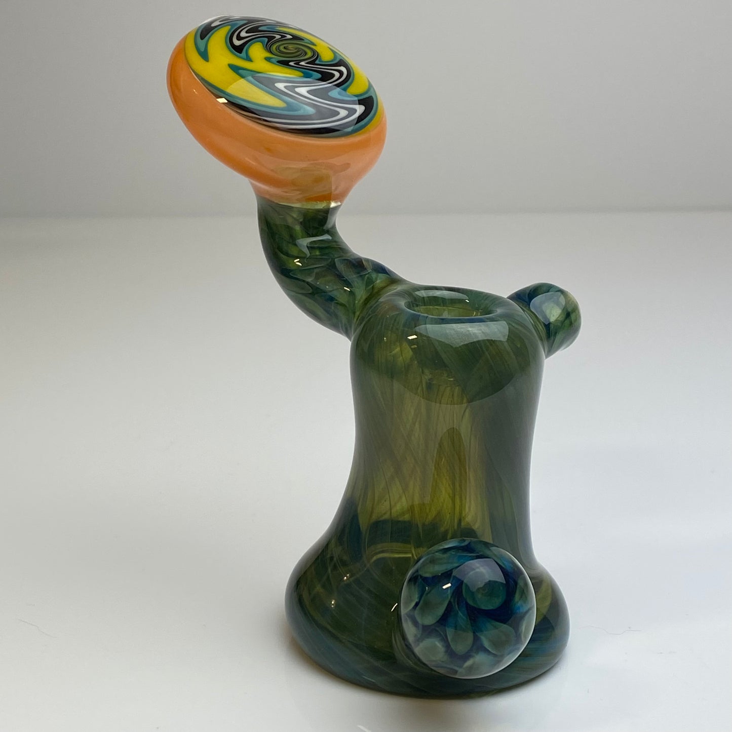 Yellow Fumed Switchback Bubbler