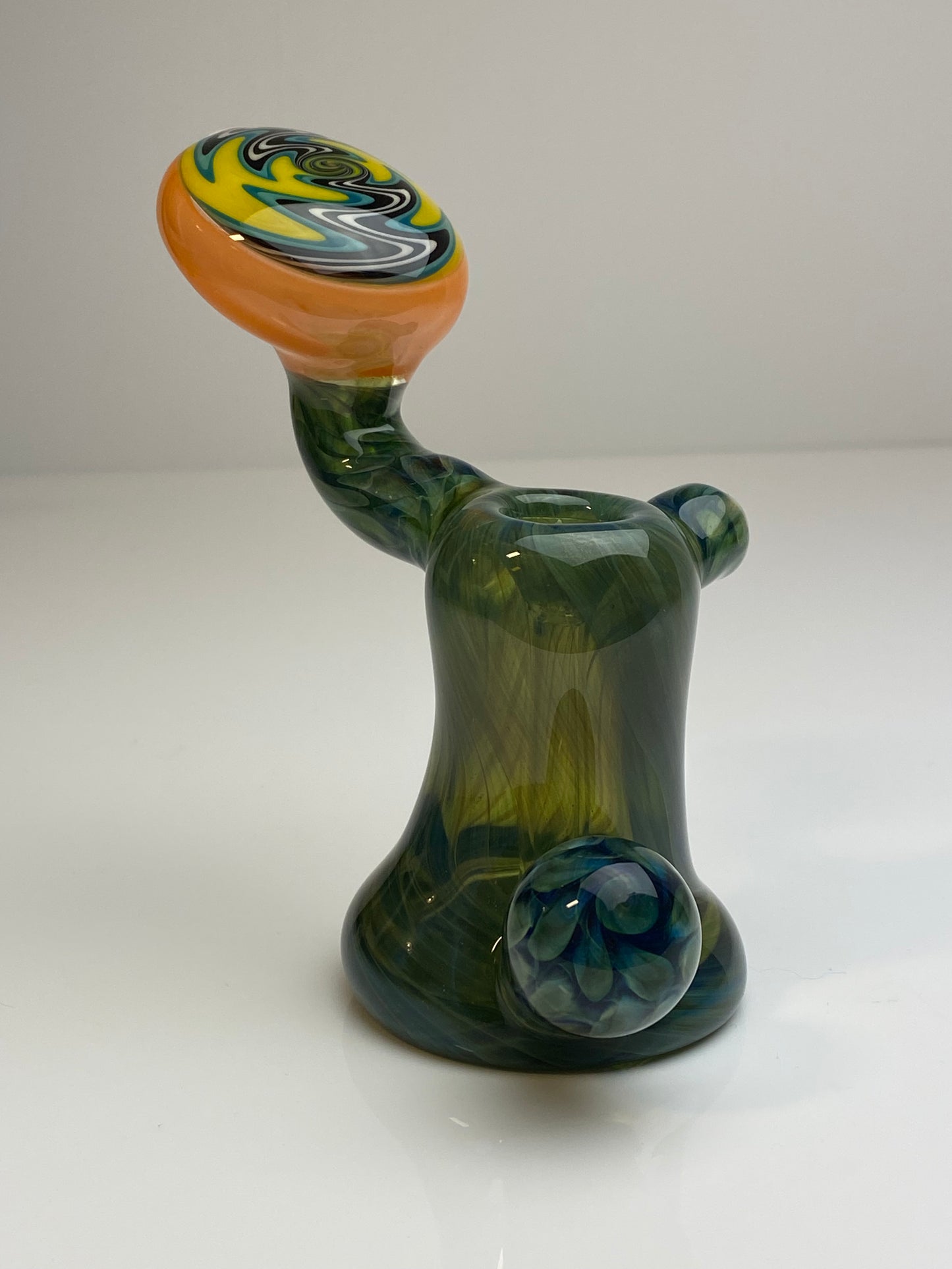 Yellow Fumed Switchback Bubbler